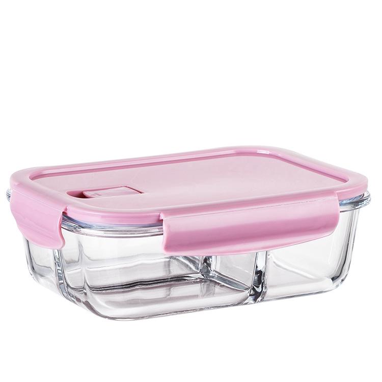 Microwave-Safe Glass Lunch Container with Lid - Portable Bento & Salad Bowl