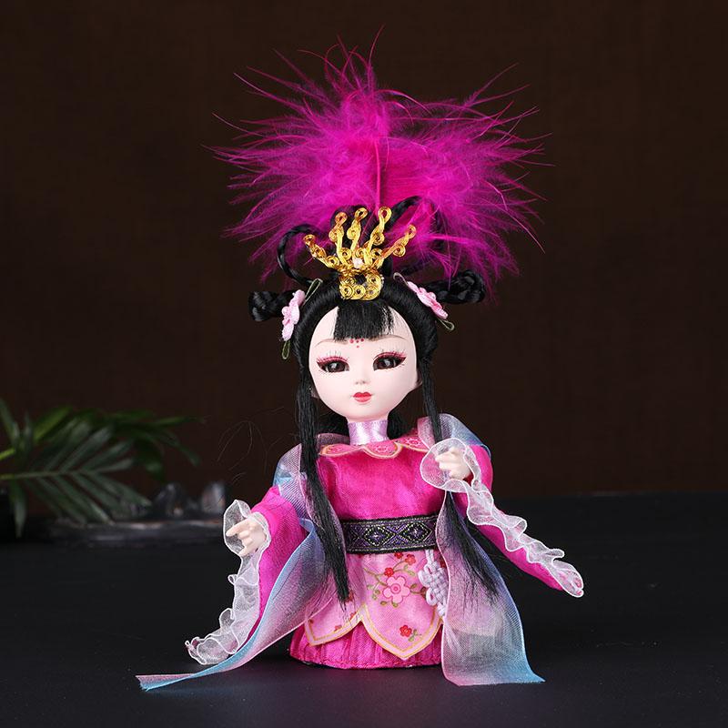 Chinese Opera Character Decoration Silk Doll Peking Opera Mask Doll Chinese Handmade Decorative Gifts Shop decoration Doll
