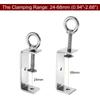 Uxcell 2-Piece Stainless Steel C-Clamp with 100mm Wide Jaw Opening for Woodworking, Welding, Construction, and Home Use