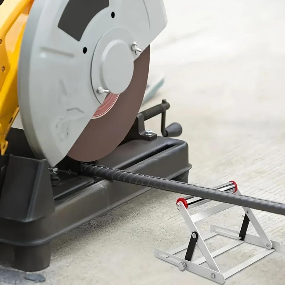 Foldable Table Saw Stand Adjustable Height Metal Support Frame for Cutting Machine Work