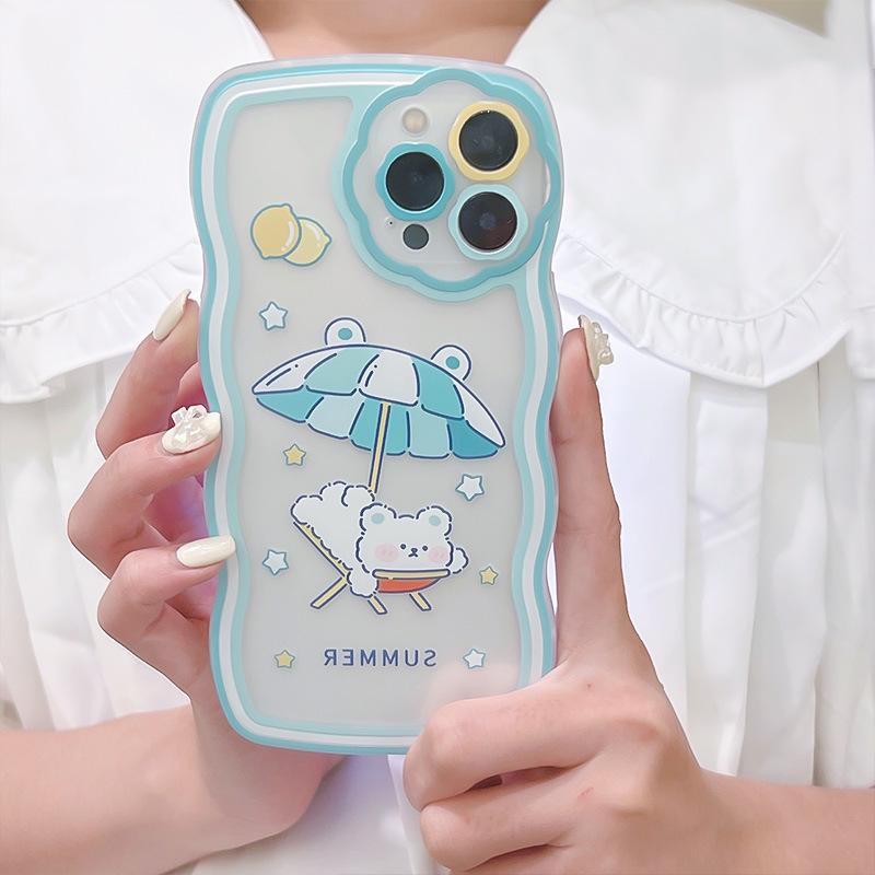 

Zhitai Floral Cartoon Wave Case for iPhone 12/13 Pro & 14 Pro iPhone 11