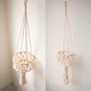 Kitchen Storage Basket Handmade Cotton Rope Weaving Wall Basket Plant Hanging Basket