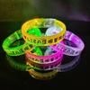 Seven-Color LED Glow Bubble Bracelet - Acrylic Luminous Toy 