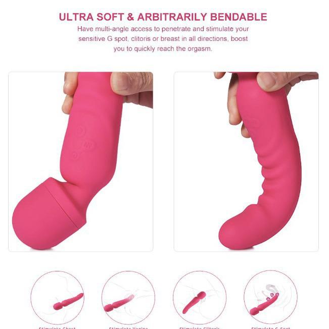 Rechargeable Dual-Motor Silicone Vibrator for Women with Multi-Frequency & Heating