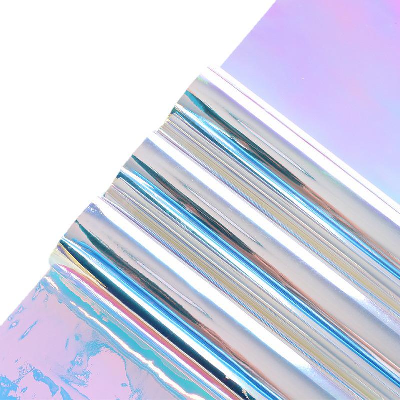 Shuanglan Rainbow Laser Flower Wrapping Paper - DIY Fantasy Gradient, Waterproof Bouquet Packaging Materials