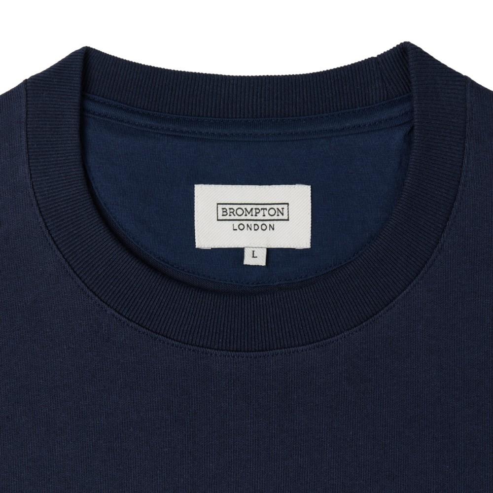 BROMPTON LONDON Brompton Logo Half Sleeve T-Shirt - Navy (P253Uts401)