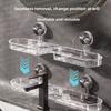 Bohrfreie Waschbecken-Regale Wandmontierte Wasserhahn-Regale Geschenke Toilettenwaschbecken Spiegel Aufbewahrungsbox
