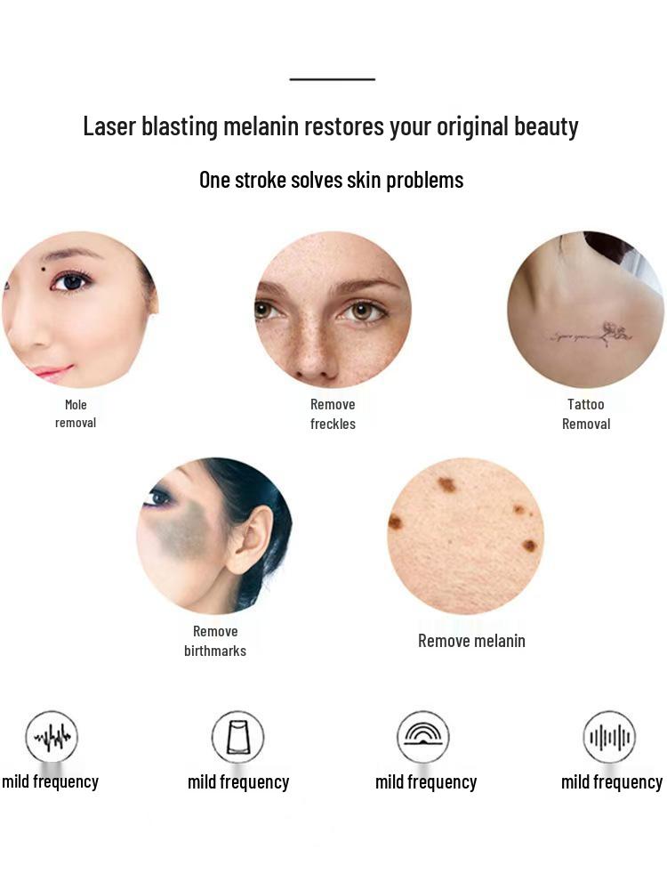 PicoSecond Laser Beauty Device for Spot, Freckle, Mole, Tattoo Removal, & Non-Invasive Brow Wash