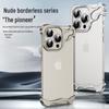 iPhone 16 Pro Max Metal Frame Case with 15 Lens Film, No Back Panel
