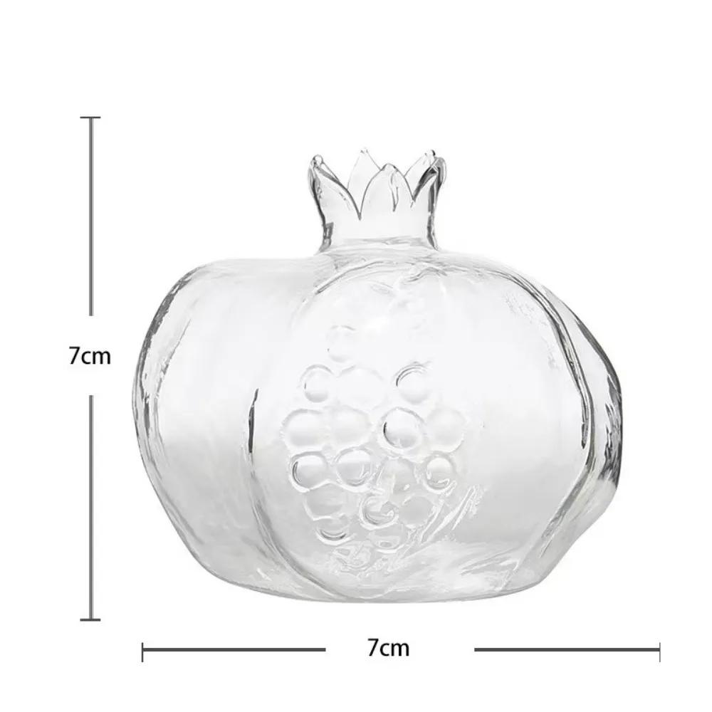 

Modern Simple Red Pomegranate Glass Vase Desktop Hydroponics Mini Water Raising Flower Device Creative Home Wedding Decoration