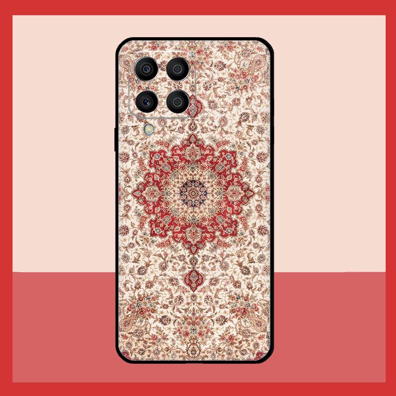 Persian Carpet Floral Pattern Case For Samsung Galaxy M11 M31 M14 M34 M54 M12 M32 M52 M15 M13 M06 M16 M36 M56 M53 M35 M55