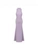Hot-Selling Floral Halter Backless Sleeveless Gown: Sexy, Slimming, Elastic Evening Dress