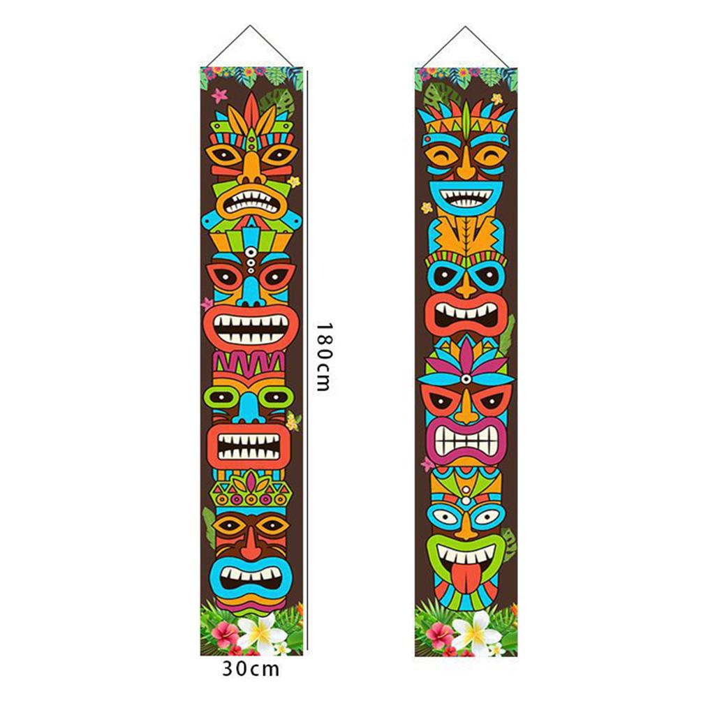 Hawaiian Party Decoration Banner Carnival for Beach Tropical Aloha Party Birthday Carnival Banner Backdrop for Hawaiian Luau