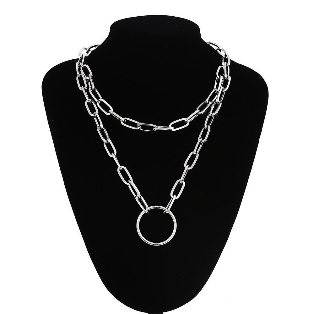Trendy Link Chain Necklaces For Women Men Chunky Thick Choker Jewelry On The Neck Fashion Female Egirl Eboy Grung  Accessories