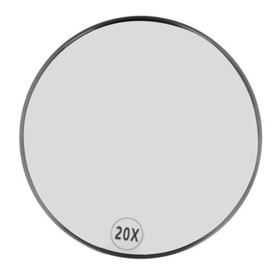 20násobné zvětšovací zrcátko se 3 přísavkami, přenosné kulaté make-up zrcátko se silným přísavným efektem, šetří místo