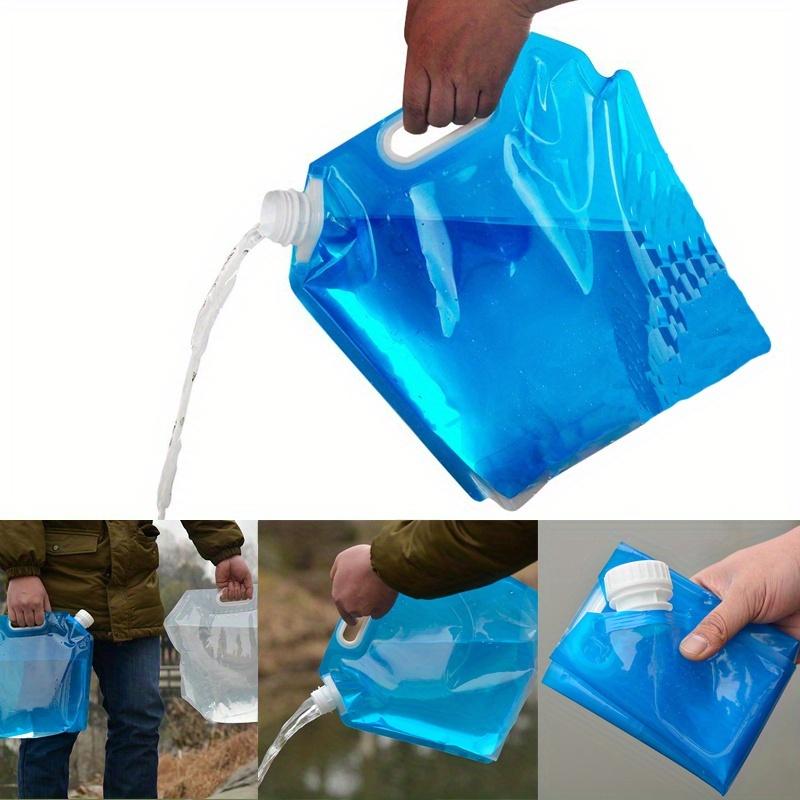 1 Stück 10-Liter tragbarer faltbarer Wasserspeicherbeutel, Camping-Wander-Survival-Wasserbeutel, faltbarer Wasserbehälter