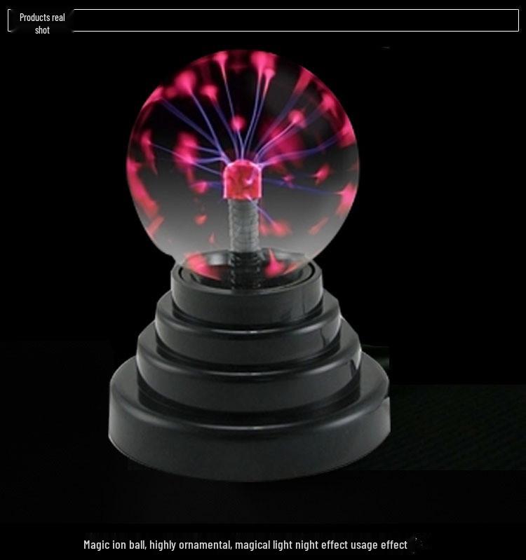 3" USB Electrostatic Lightning Ball Night Light 