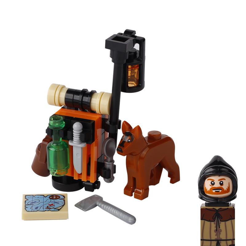 Medieval Military Castle Series Buiding Blocks Street View Wine Cabinet Apple Juice Beverage Maker Bag Bricks Christmas Toy Gift