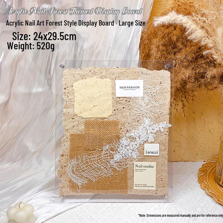 Wearable Acrylic Nail Art Display Board for Manicure Photos