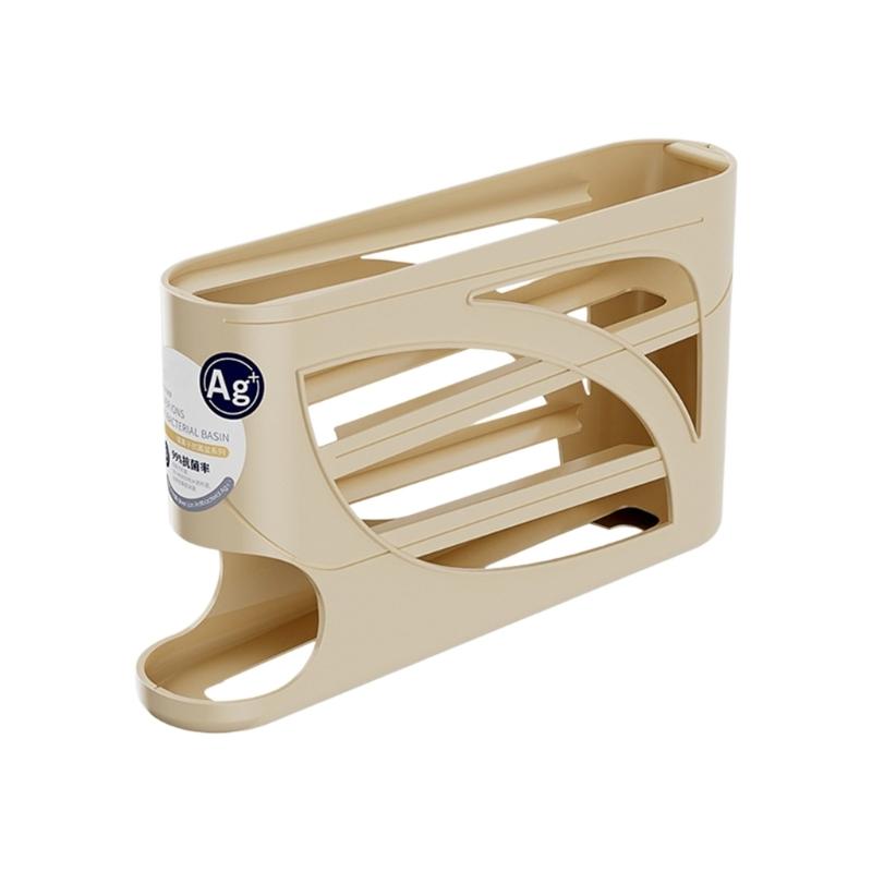 4-Layer Eggs Holder Automatic Rolling Eggs Container Practical Storage Box Eggs Organizer with Sliding Mechanism