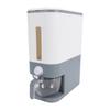 Rice Container 12kg Automatic Rice Dispenser One Button Portion Control Airtight Storage PP Kitchen Container for