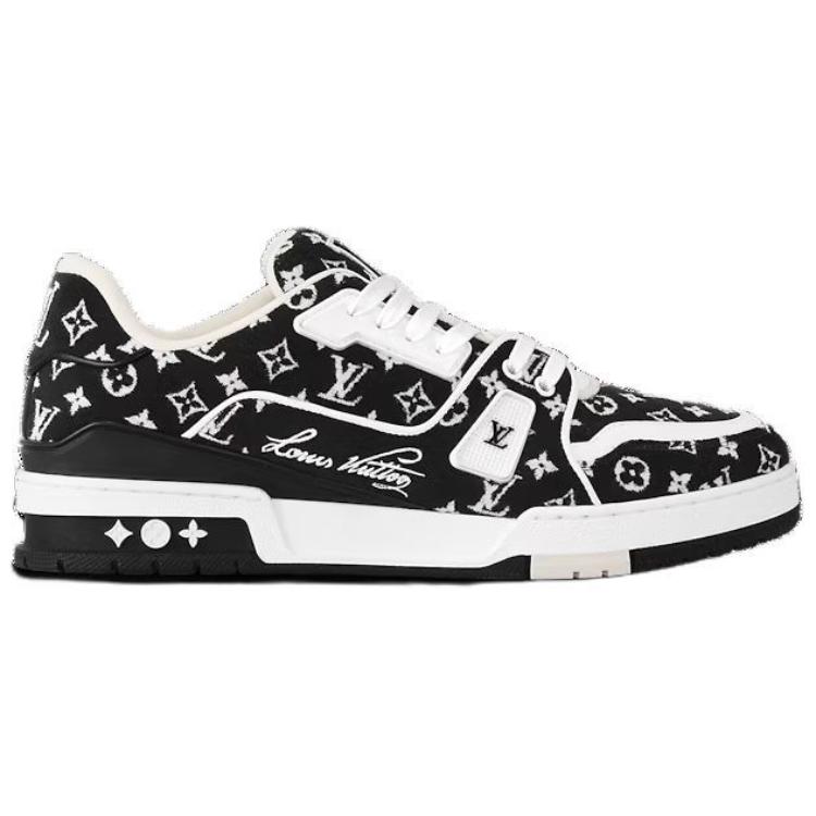 Louis Vuitton Lv Trainer Sneakers 'Black Monogram' 1ABFTE