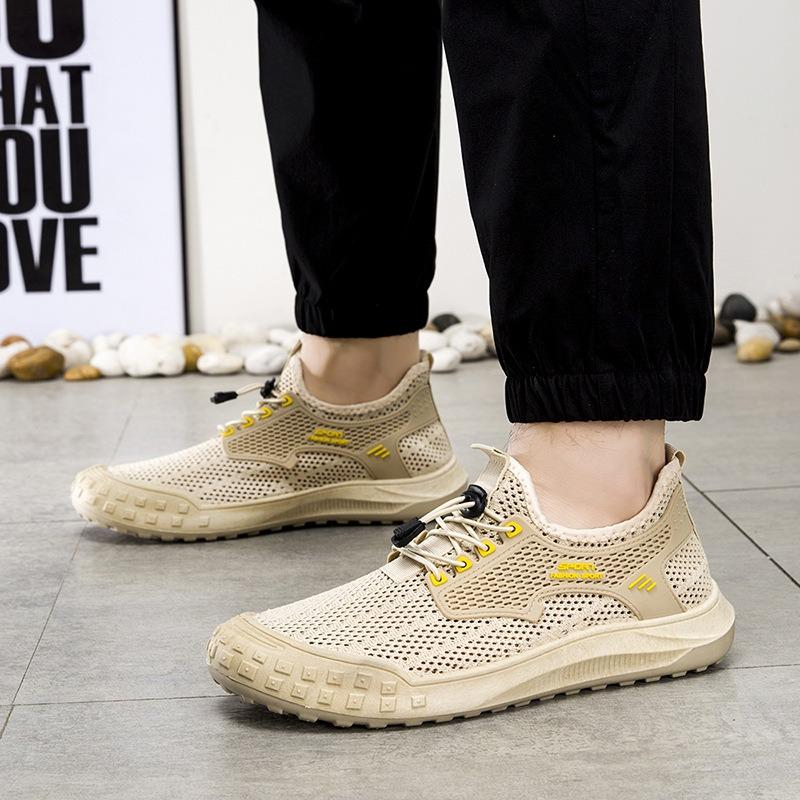 Summer New Breathable Men's Shoes Men's Mesh Casual Shoes Lightweight Soft-soled Sports Shoes Trendy Shoes Men's Shoes