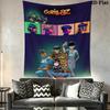 Gorillaz Wall Tapestry Aesthetic Wall Hanging Printed Fabric Blanket Decorative Tapestries for Bedroom Living Room Home Decor