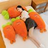 New Cute Long-haired Carrot Plush Toy Expression Monster Doll Ugly Cute Doll Birthday Gift