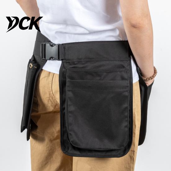 Multi-Pocket Fanny Pack Multi-function Waist Belt Apron Bag for Outdoor, Large Capacity Waterproof Pouch, Adjustable Waistband Women and Men Athletic