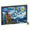 LULUFUN Starry Night by Van Gogh Building Blocks Set, Toy, Starry Night, Interior Decor, Art, Painting, Birthday, Christmas Gift for Kids and Adults