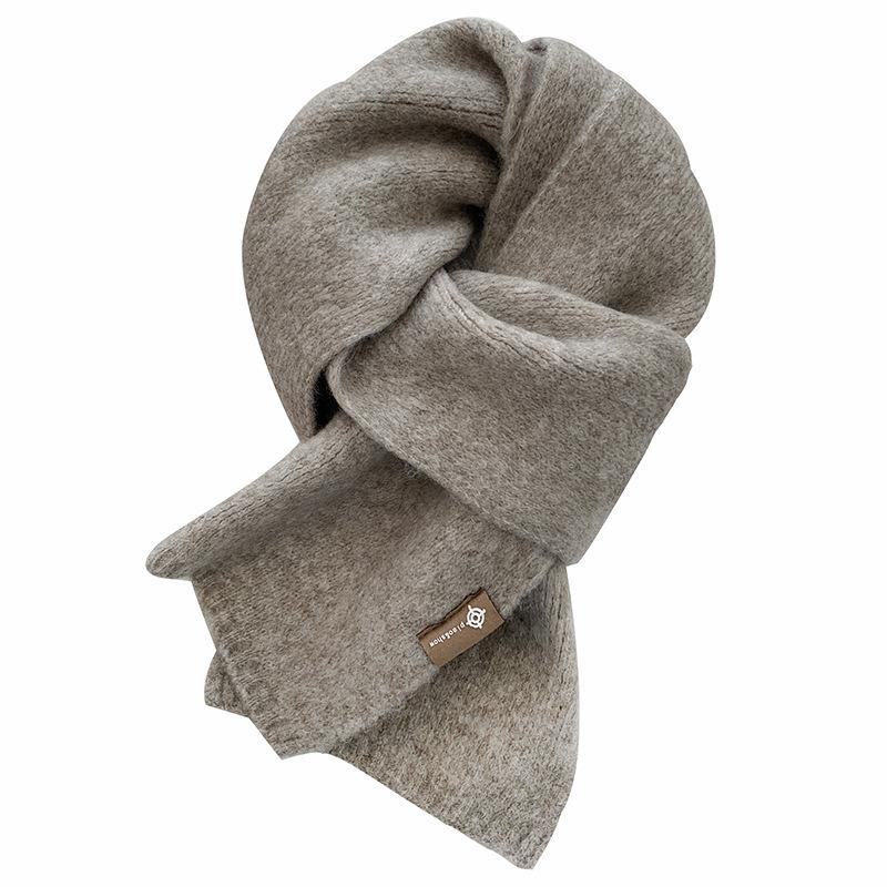 New Scarf Women's Autumn and Winter Korean Version Versatile Plaid Thickened Student Couple Scarf Men's Imitation Cashmere To Keep Warm