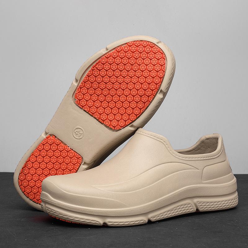 New Waterproof Men's Casual Shoes Lightweight and Non-slip Chef Shoes Men's and Women's Operating Rooms Rubber Sole Tool Shoes Men's