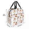 Cute Hamster Pattern Insulated Lunch Bag for Kids School Cooler Thermal Food Box Tote Portable Lunch Boxes Container