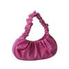 Bag Girl, Korean Version One Shoulder Dumpling Bag, French Bag, Fashionable Cloud Bag, Pleated Handbag, Armpit Bag