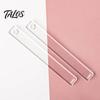 Acrylic Clay Depth Guide 1 Pair Polymer Guide, 2/3/4/5/6mm Pottery Rolling Pin DIY Tools Transparent Thickness Ruler for Rulers