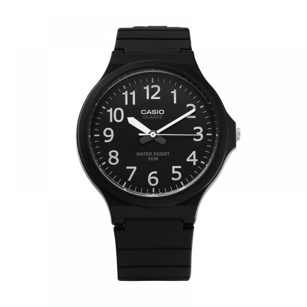 Casio Mw 240 1bvdf Mw 240 1b Analog Sat Student Male Urethane Watch