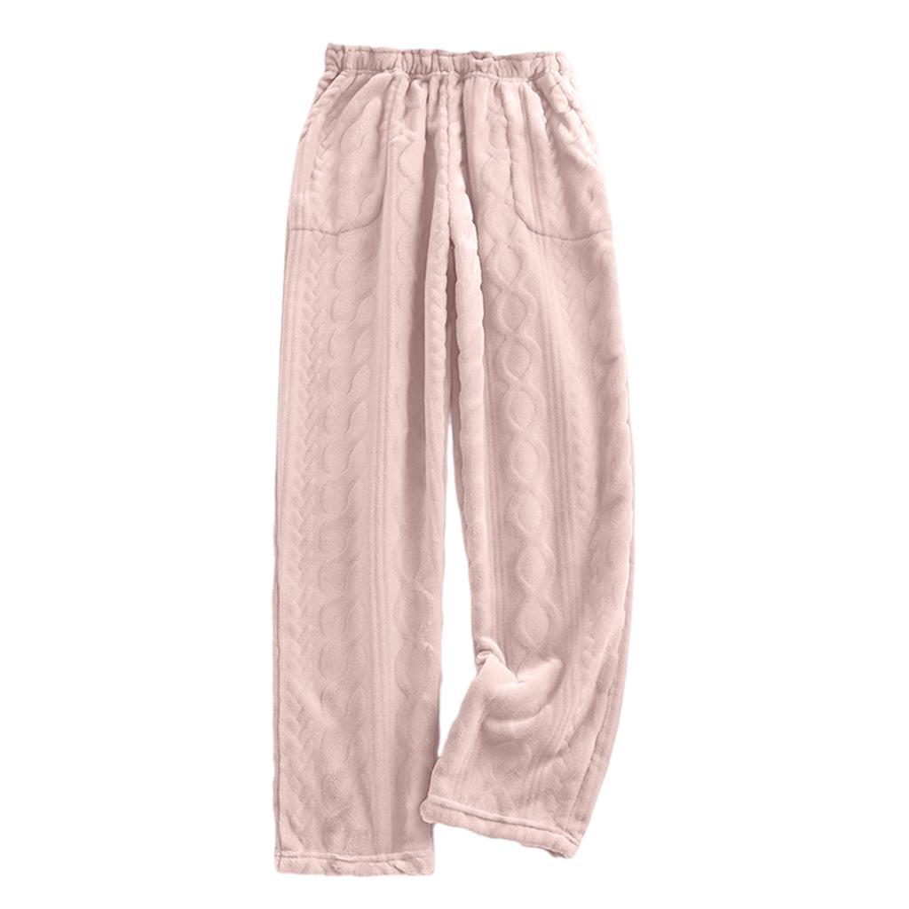 Women's Fashion Fleece Line Thickened Long Pajama Pants