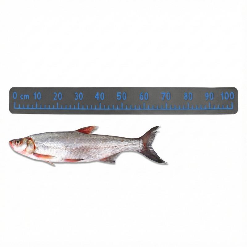 Dark Gray Theme 100cm EVA Foam Fish Measure Ruler Adhesive Tape for Fishing Boat Kayak Cooler Box Angling Ruler Tool Accessory 7