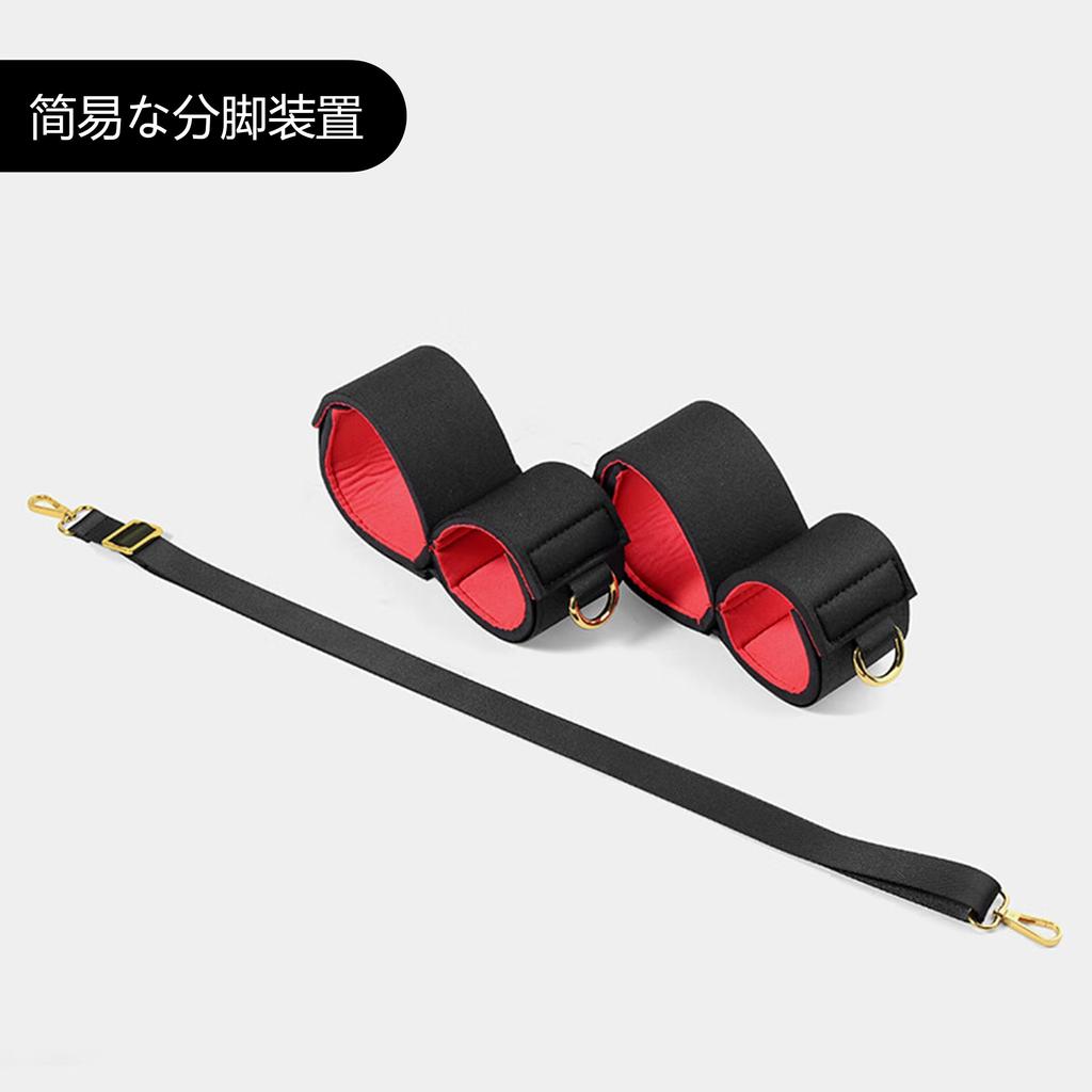 SM leg break the sex ankle leg both legs adult toys for adult soft easy to couple game goods, restraints, M-shaped spread, belt, handcuffs, shackles,
