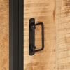 Bathroom Cabinet 40x27x180 cm Iron and Solid Mango Wood