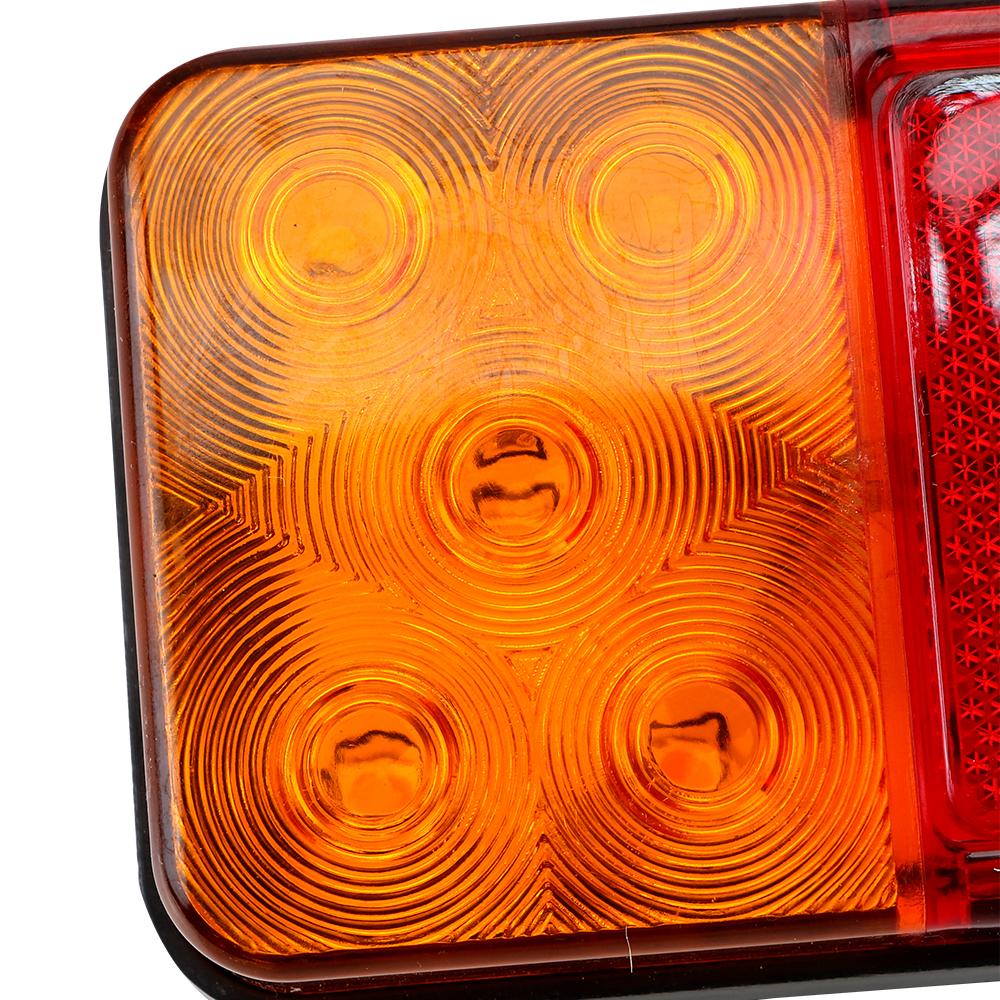 Stop Lamp Taillight Turn Signal Indicator LED Tail Light Rear Brake Light 2PCS 12-80V