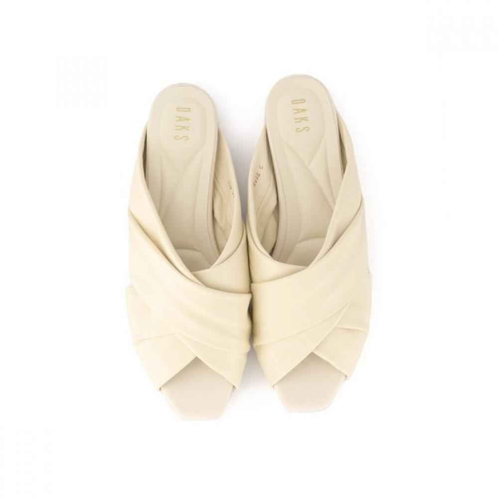 DakS Women S Open Toe Slip Mule Sandal Dld206 Ivory