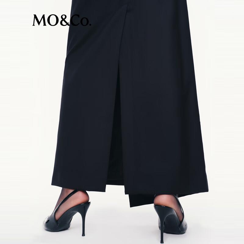 MO&Co. Women's 100% Wool A-Line Long Skirt