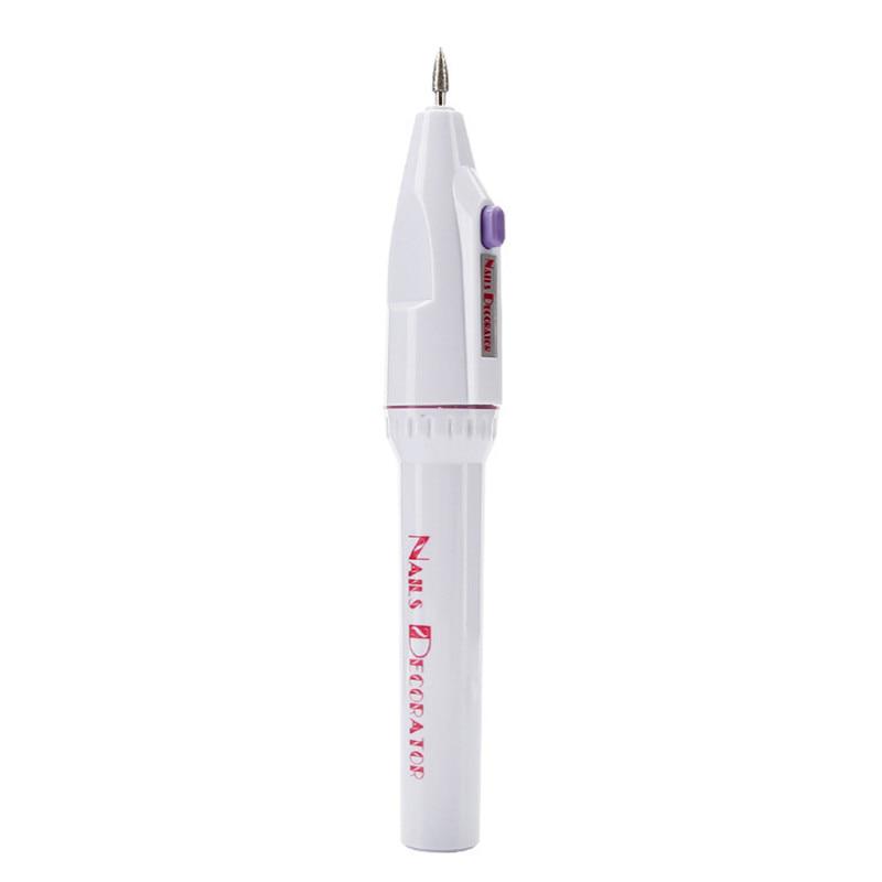 Portable Mini 5 In 1 Electric Nail Art Drill Tips Manicure Set Kit File Nail Grinder Polisher Tool