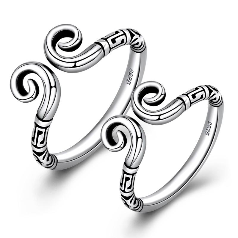 Opening Vintage Ring Female Simple Cold Wind Adjustable Index Finger Ring Small Fresh Personalized Finger Ring