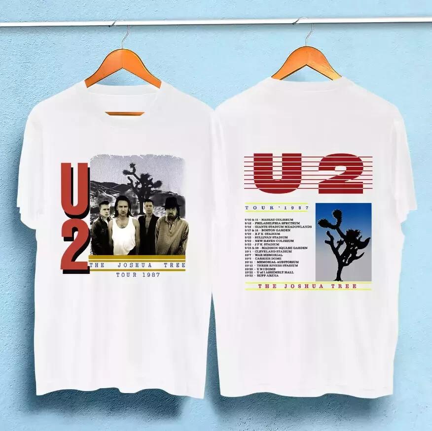80 U2 Joshua Tree 1987 Concert Tour band tee T-shirt XXXXL