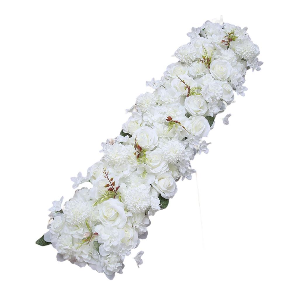 Artificial Flowers Flower Wall Panels Realistic Arch Door Flower Row for Wedding Craft Art DIY Photo Background Reception