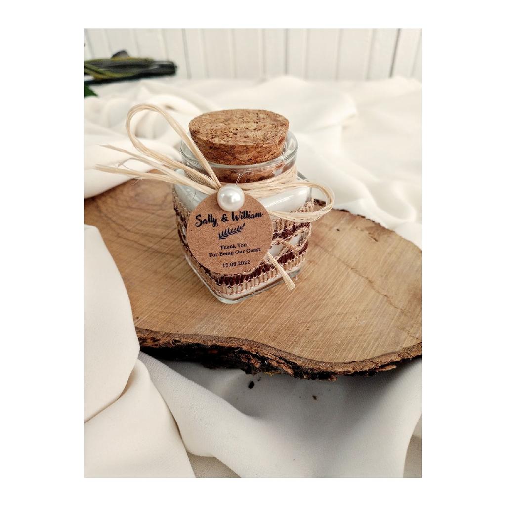 Boho, Kerze im Glas, Sojakerze, Versprechen, Verlobung, Hochzeit, Henna, Hochzeitsgeschenk, Verlobungsgeschenk (15 Stück)