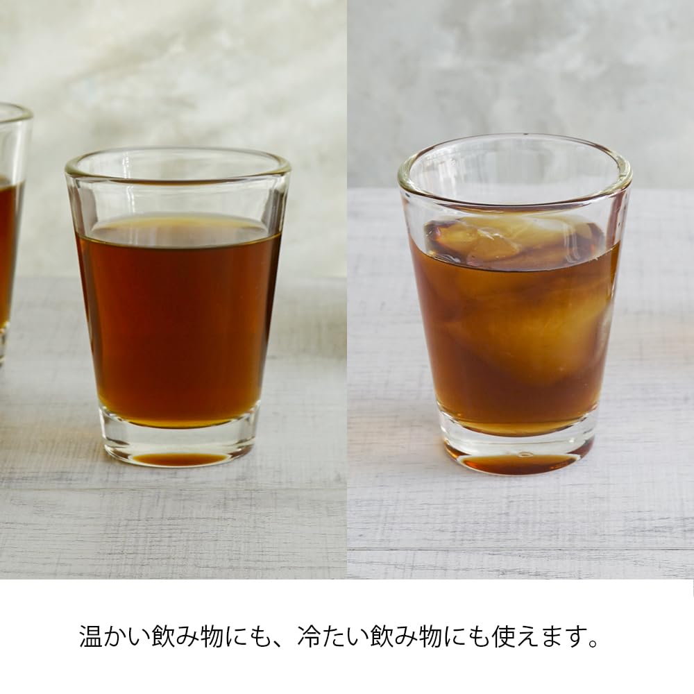 HARIO Set of Made in Heat-Resistant Glasses, 2, 140mL, Heat-Resistant Glass, Stackable, Japan, SGS-1824